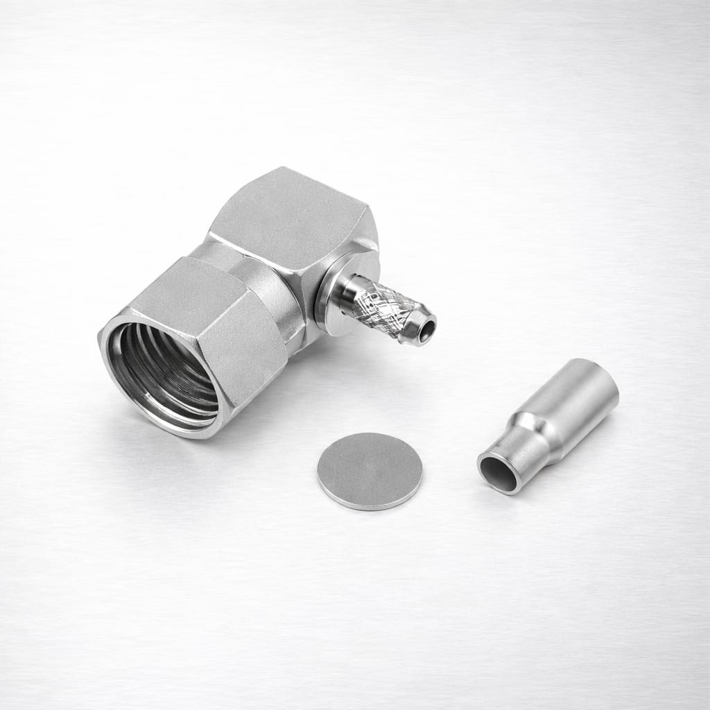 R/A F Male Crimp for RG-179U